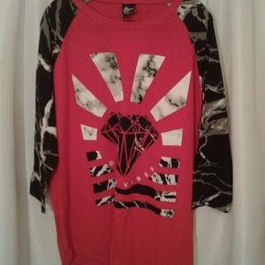 Vibes Long Sleeve T Shirt  Bailey Apparel Men's XL